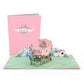 Pink Baby Carriage Pop-Up Card