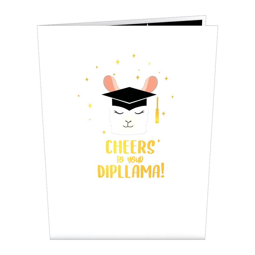 Graduation Llama Pop-Up Card