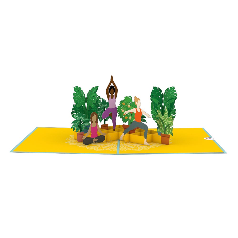 Yoga Poses Pop-Up Card