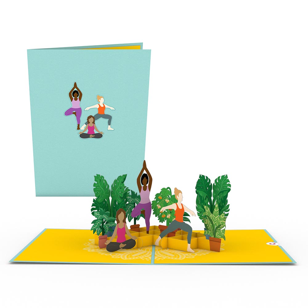 Yoga Poses Pop-Up Card