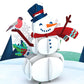 Happy Holidays Snowman Pop-Up Card