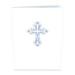 Blue Floral Cross Pop-Up Card