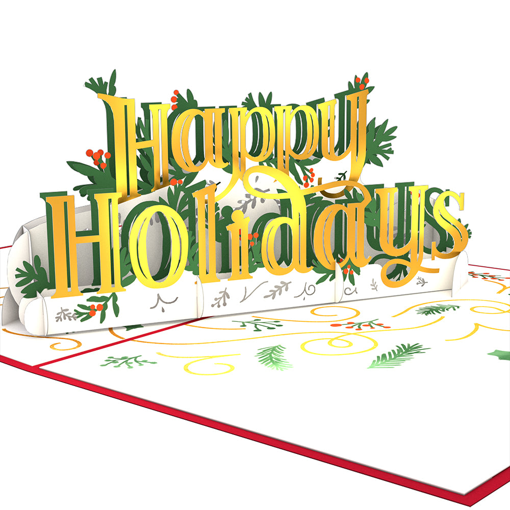 Happy Holidays Pop-Up Card
