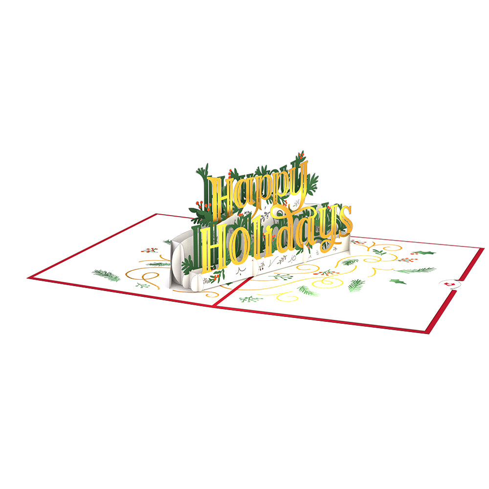 Happy Holidays Pop-Up Card