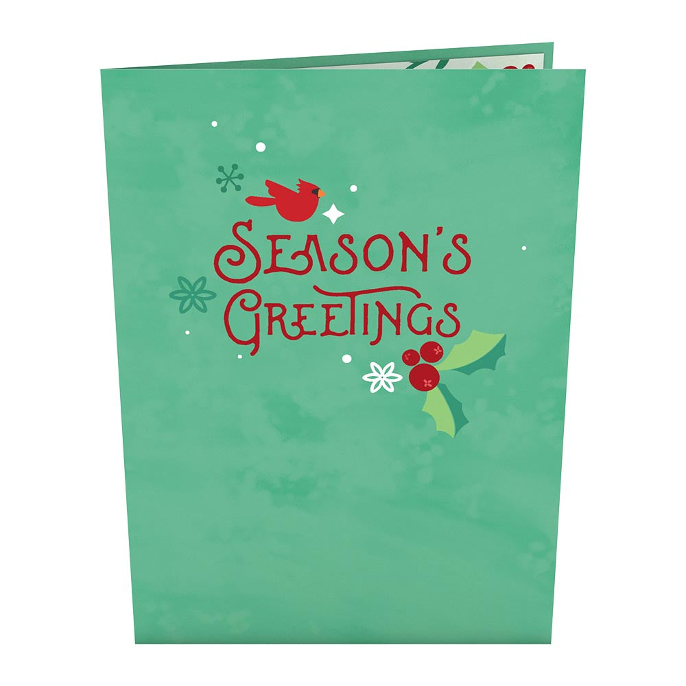 Holiday Cardinal Card with Ornament