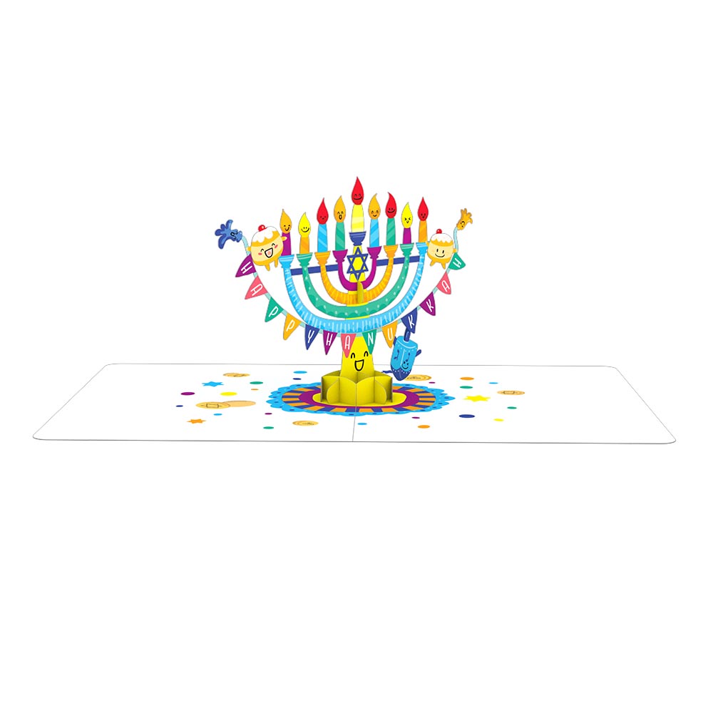 Playpop Card™: Hanukkah Menorah