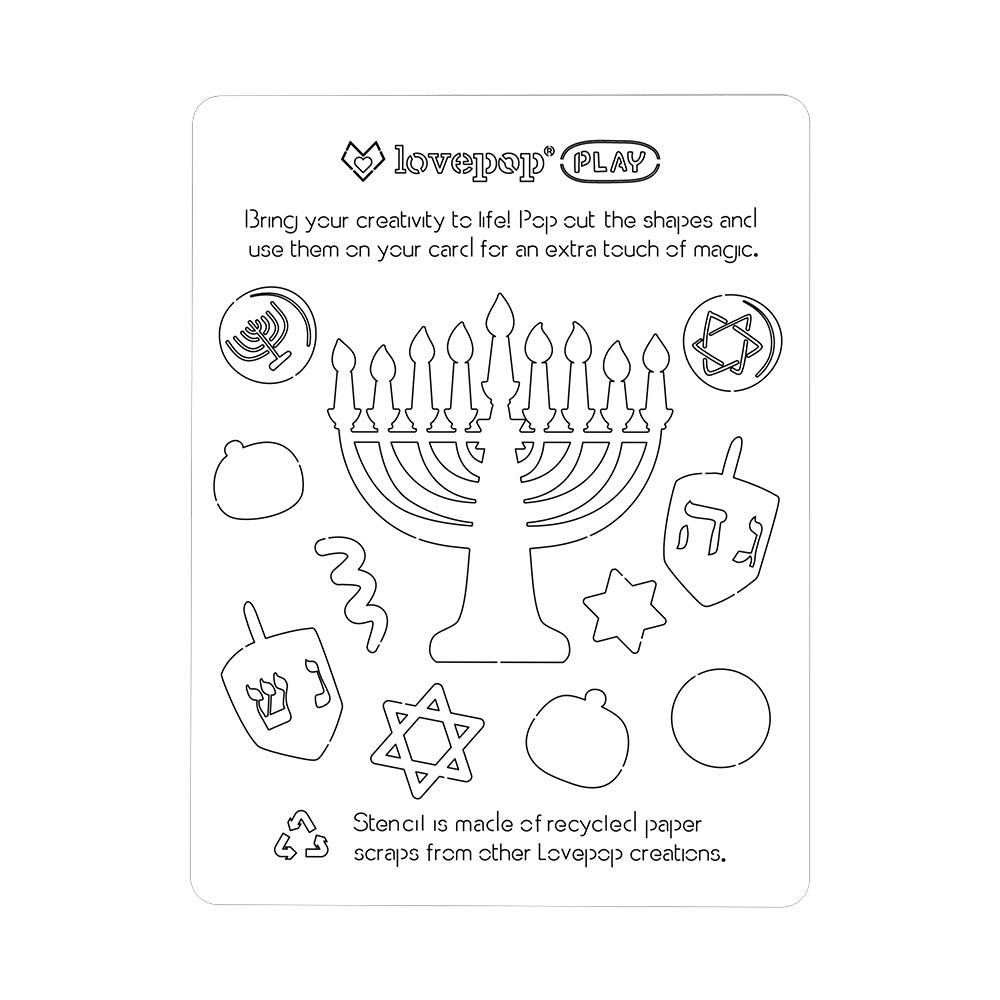 Playpop Card™: Hanukkah Menorah