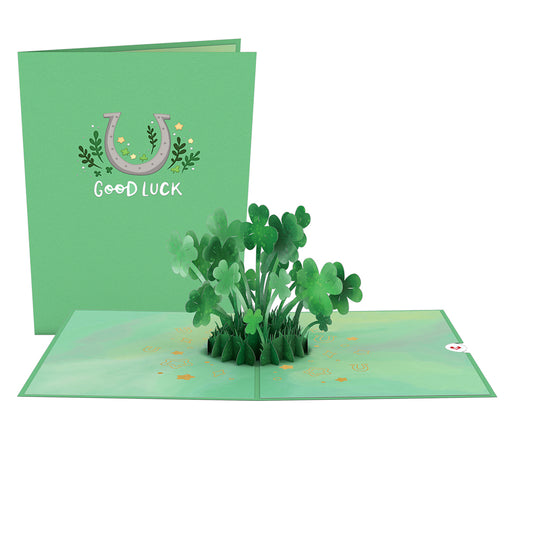 Saint Patrick's Day Lucky Clover Pop-Up Card