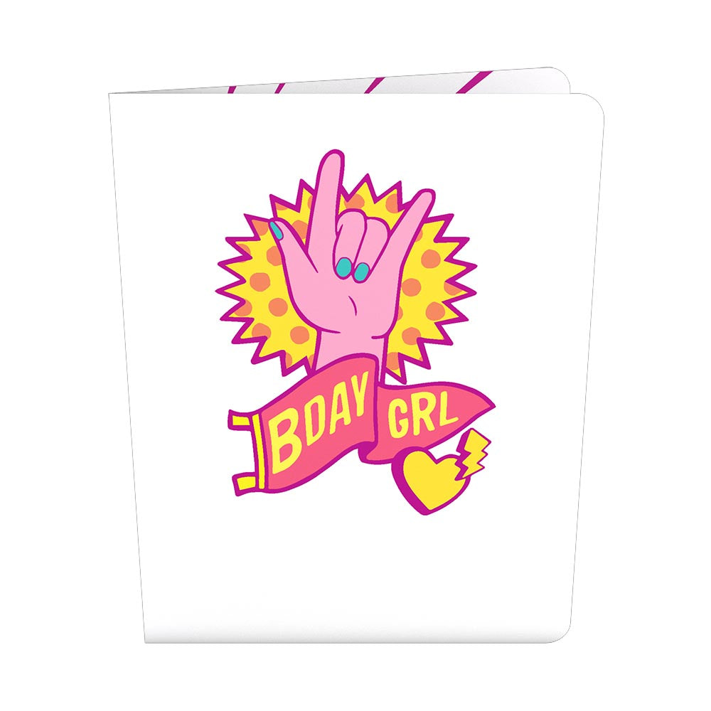 Playpop Card™: Girl Power Birthday Cupcake