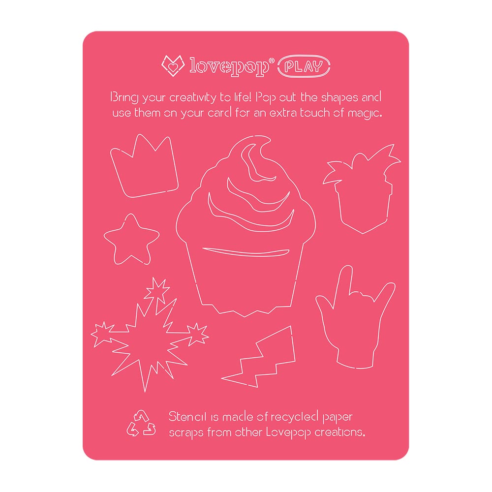 Playpop Card™: Girl Power Birthday Cupcake