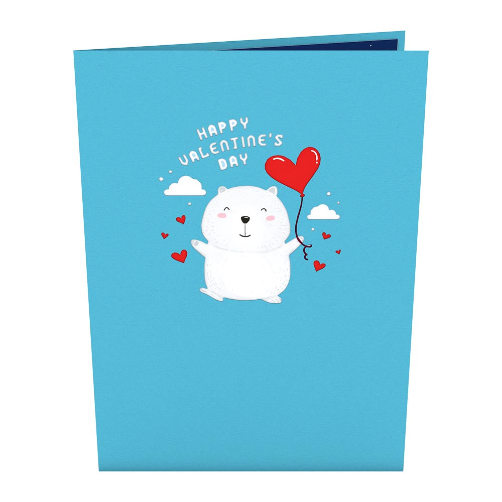 Happy Valentine's Day' Bear Pop-Up Card