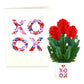 XOXO Card with Mini Bouquet