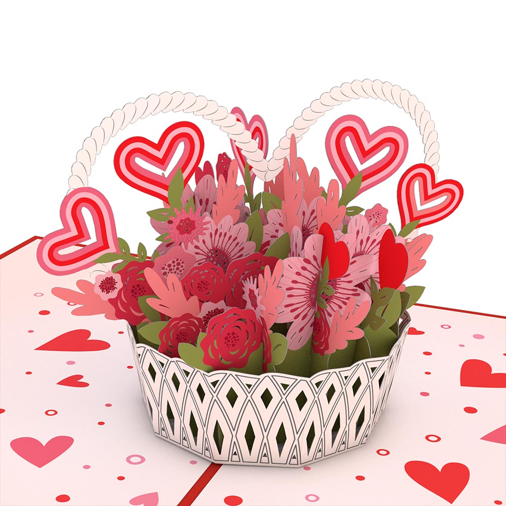 Valentine's Day Basket Pop-Up Card