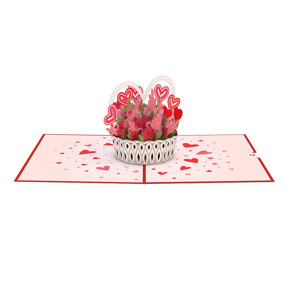 Valentine's Day Basket Pop-Up Card