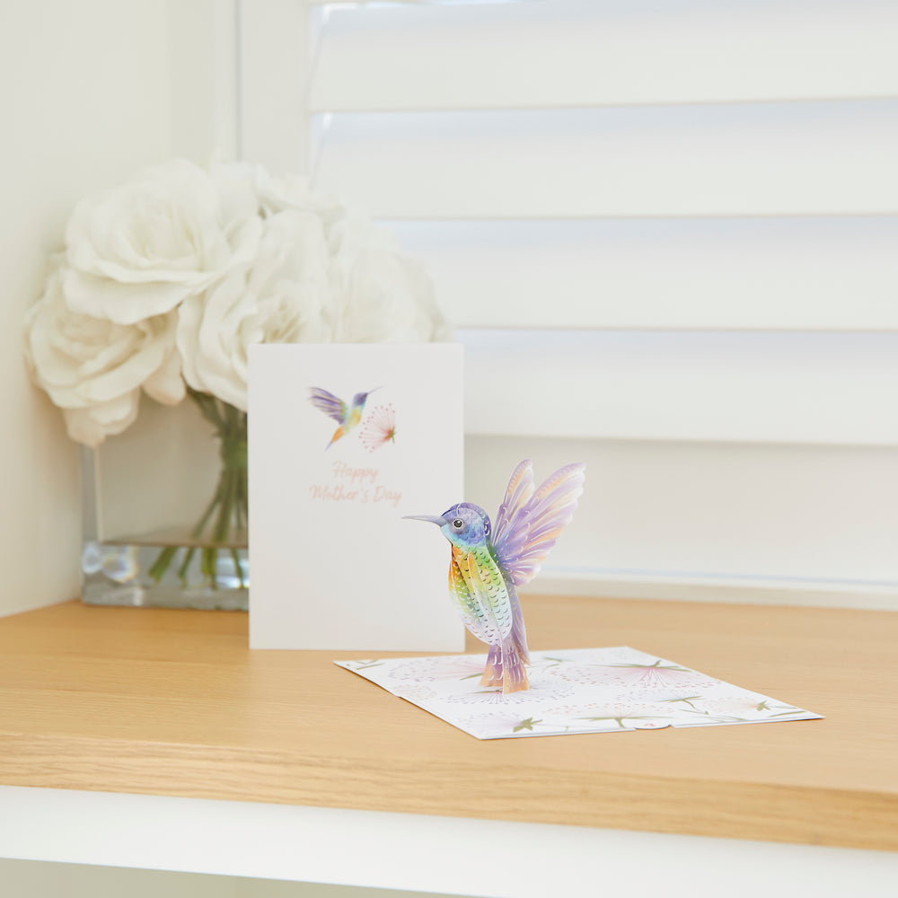 Mother's Day Hummingbird Pop Up Card