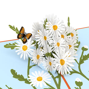 Daisies with Monarch Butterfly Pop-Up Card
