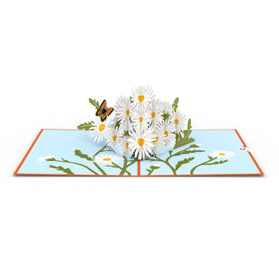 Daisies with Monarch Butterfly Pop-Up Card greeting card -  Lovepop