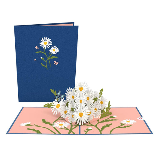 Daisies with Blue Morpho Butterfly Pop-Up Card