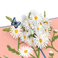 Daisies with Blue Morpho Butterfly Pop-Up Card