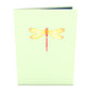 Dragonfly on Water Lily Pop-Up Card