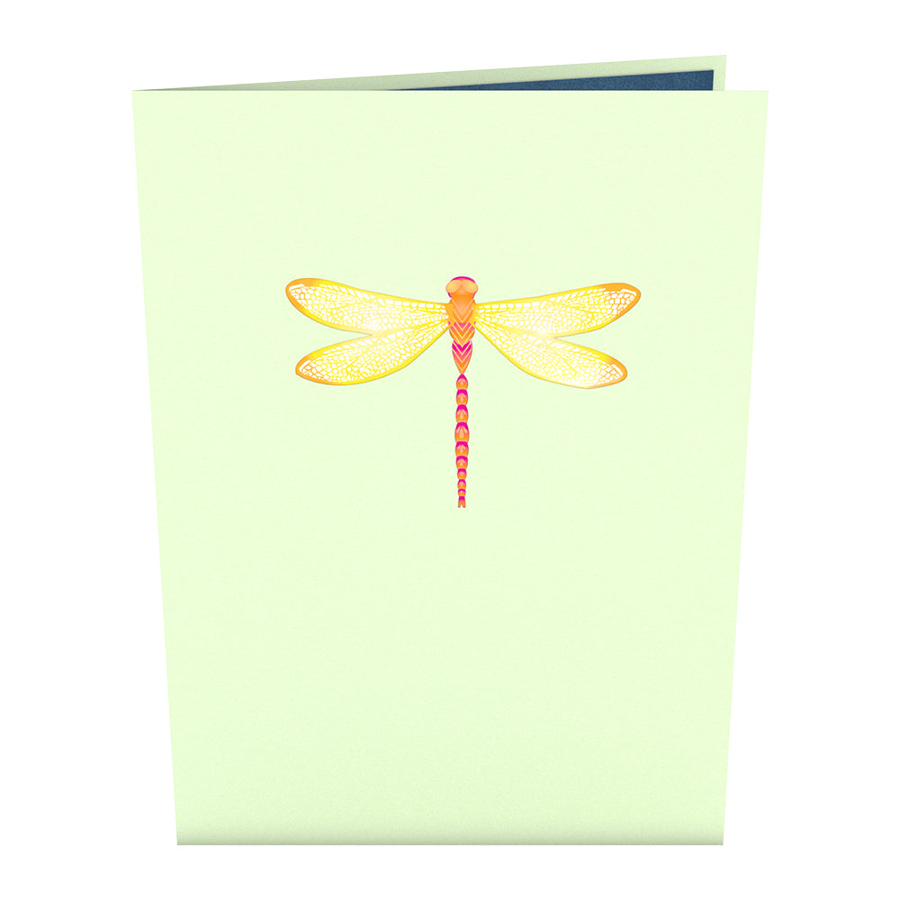Dragonfly on Water Lily Pop-Up Card