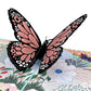 Floral Monarch Butterfly Pop-Up Card