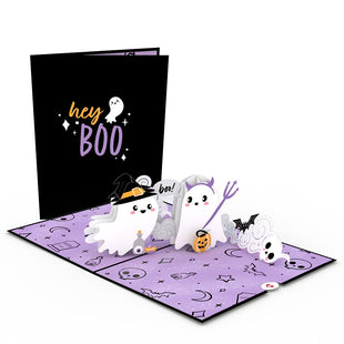 'Hey Boo' Ghosts Pop-Up Card