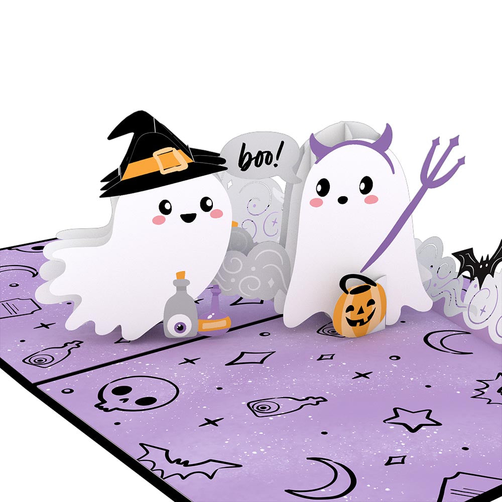 'Hey Boo' Ghosts Pop-Up Card