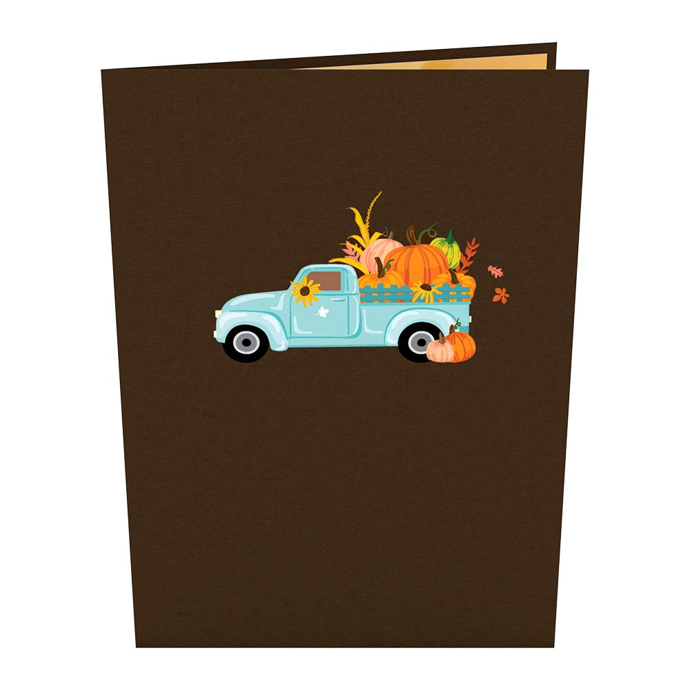 Blue Harvest Truck Pop-Up Card