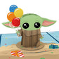 Star Wars™ The Mandalorian™ Grogu™ Birthday Card with Pop-Up Gift