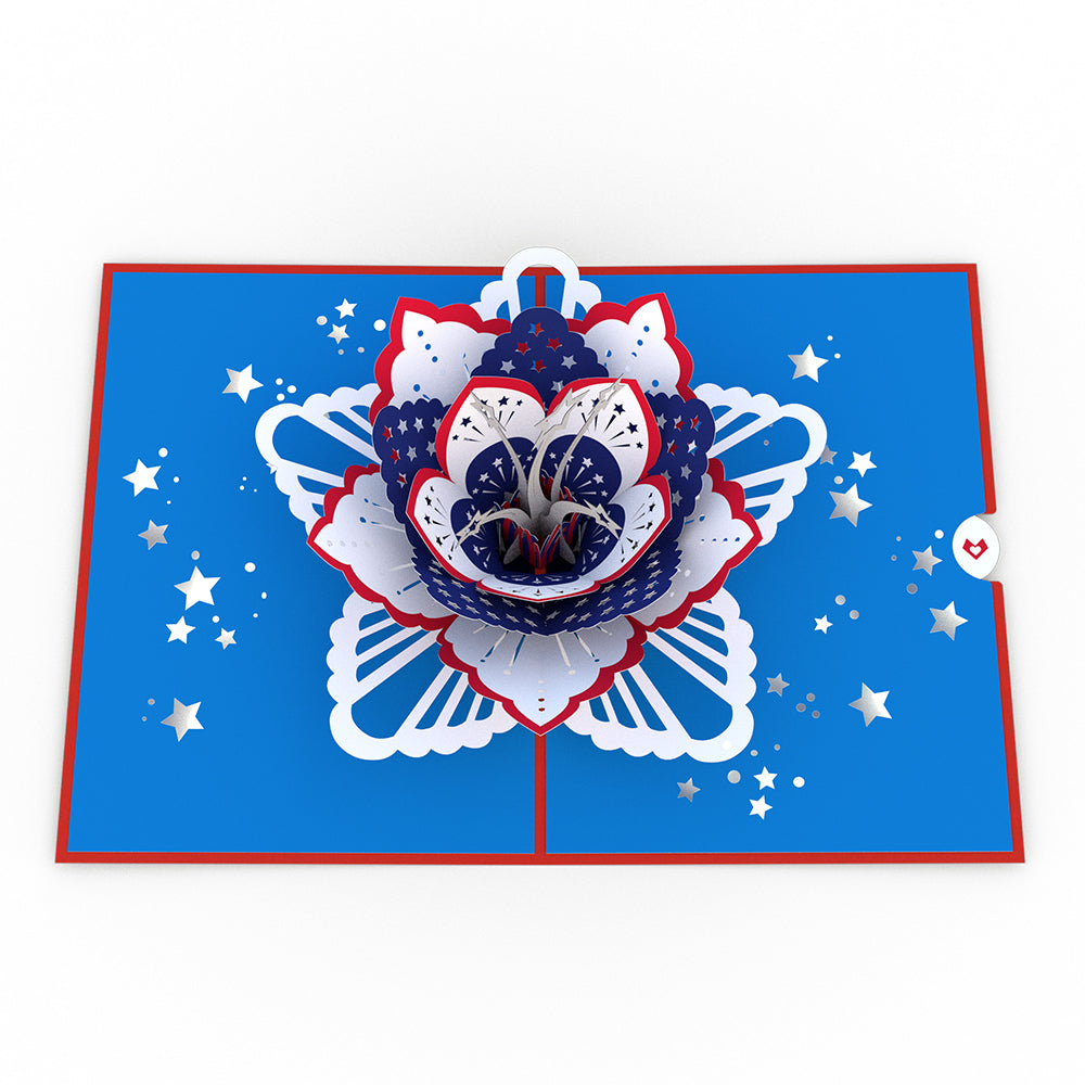 Americana Bloom Pop-Up Card