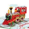 Disney's Mickey & Minnie Mouse Christmas Train Pop-Up Card