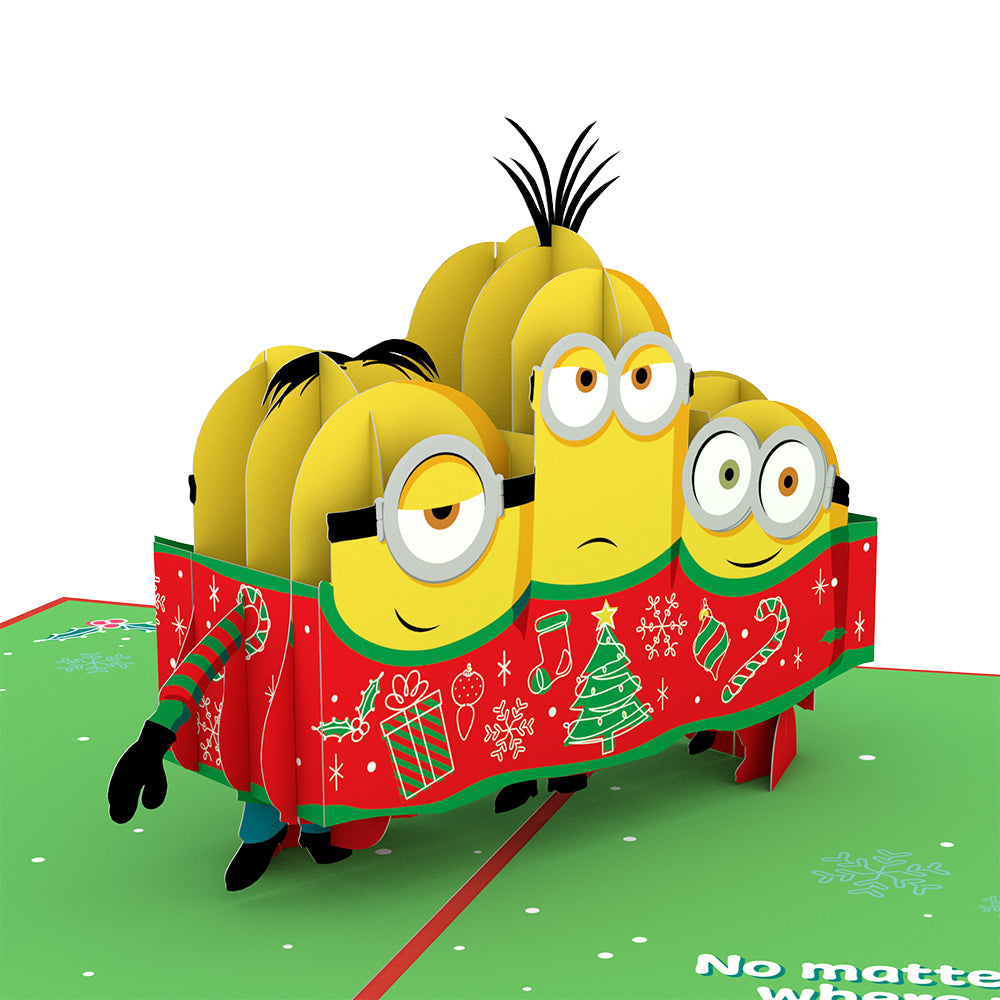 Minions Christmas Together Pop-Up Card