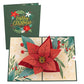 Christmas Poinsettia Bloom Pop-Up Card