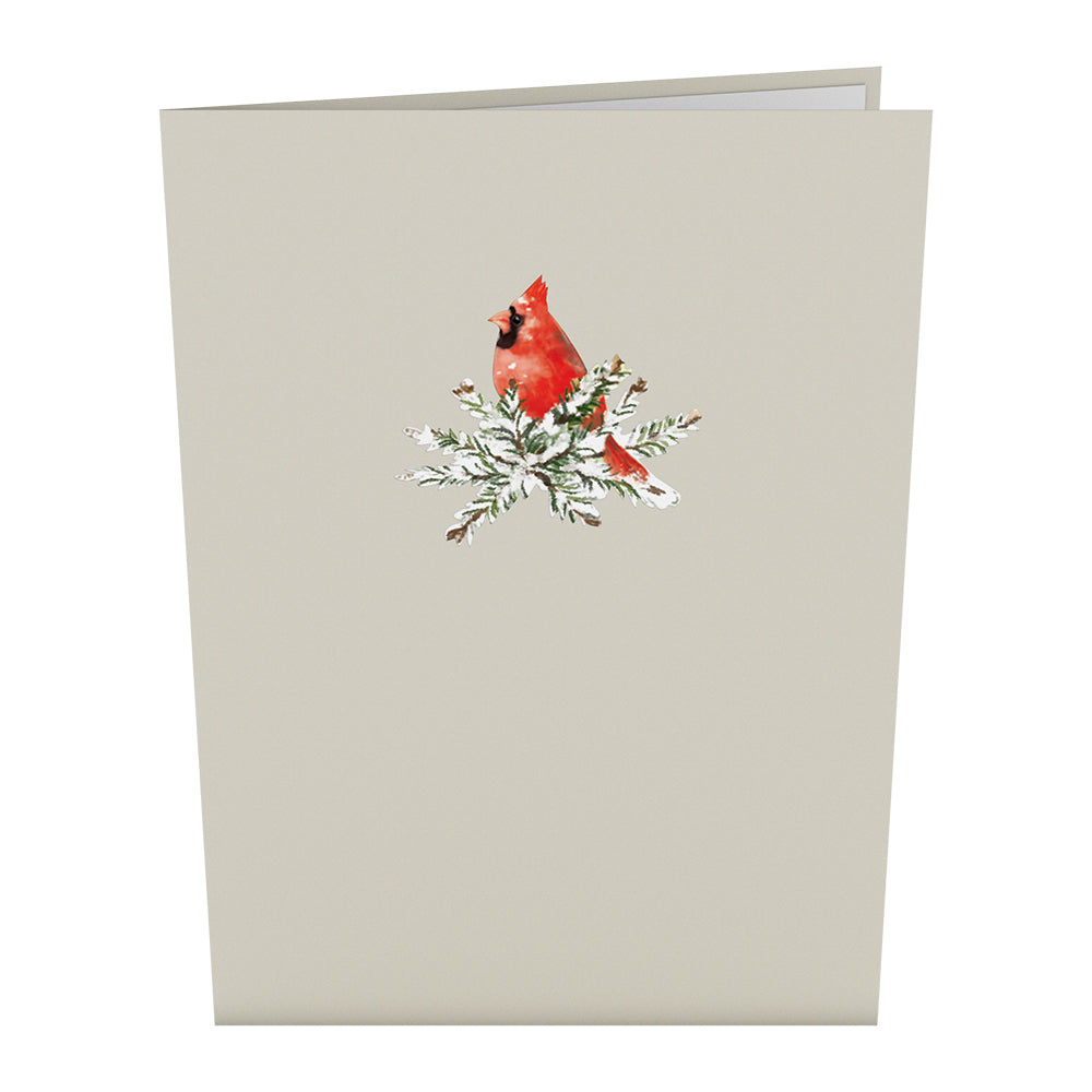 Winter Cardinal Pop-Up Card