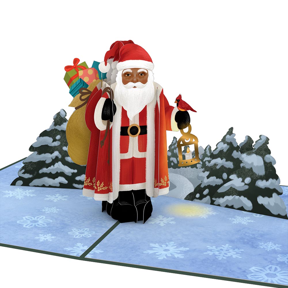 Santa with Toy Bag Pop-Up Card