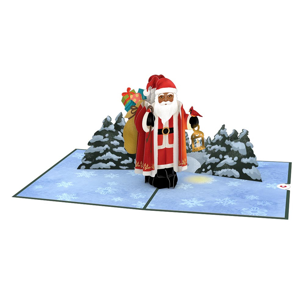 Santa with Toy Bag Pop-Up Card