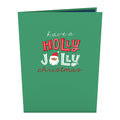 Santa Decorating a Christmas Tree Pop-Up Card
