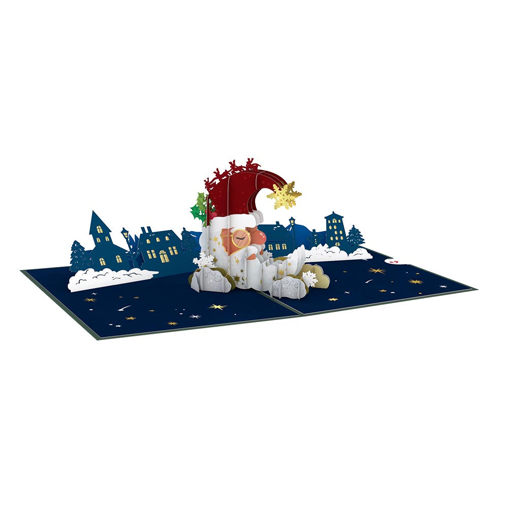 Santa Moon Pop-Up Card