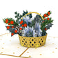 Winter Basket Pop-Up Card