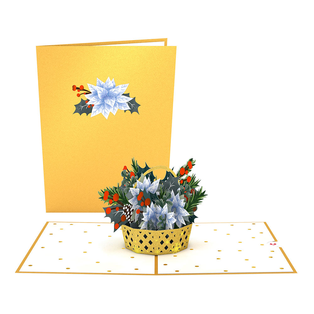 Winter Basket Pop-Up Card