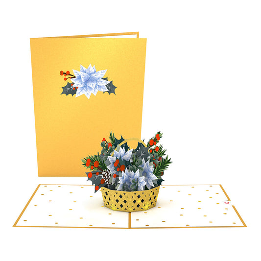 Winter Basket Pop-Up Card