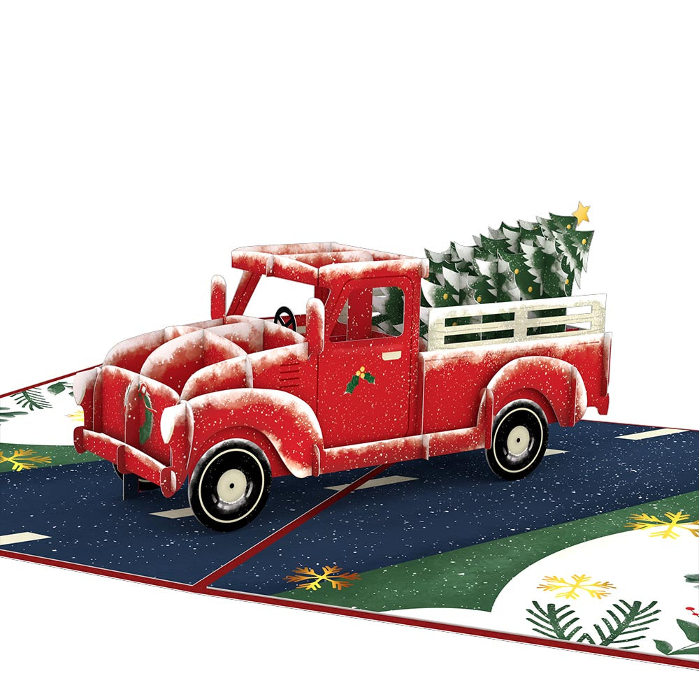 Holiday Truck Pop-Up Card