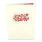 Red & White Christmas Reindeer Pop-Up Card
