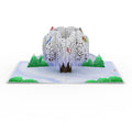 Winter Willow Tree Birds Pop-Up Card