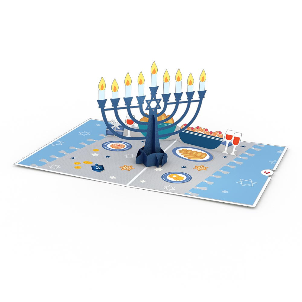 Love + Light Menorah Pop-Up Card