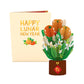 Lunar New Year Tangerine Tree Card with Mini Bouquet