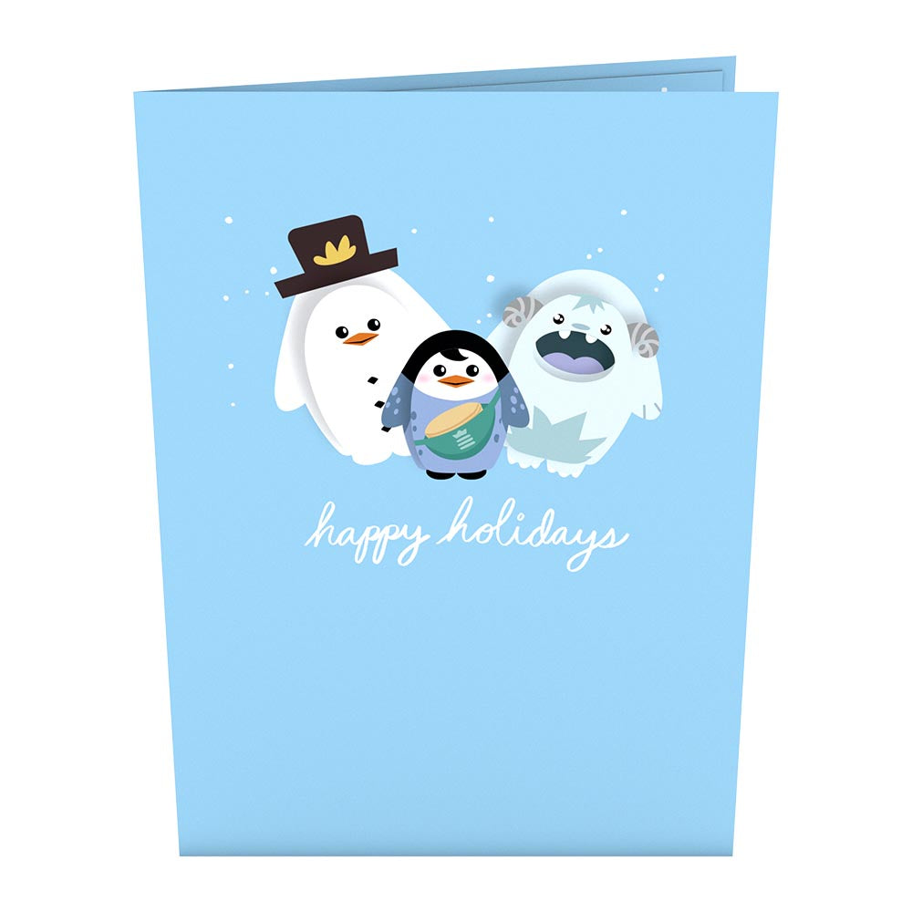 Pancake the Penguin Card with Pop-Up Gift