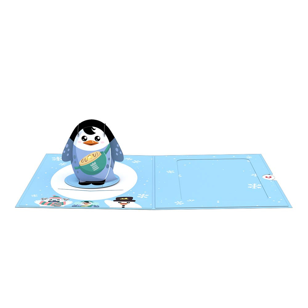 Pancake the Penguin Card with Pop-Up Gift