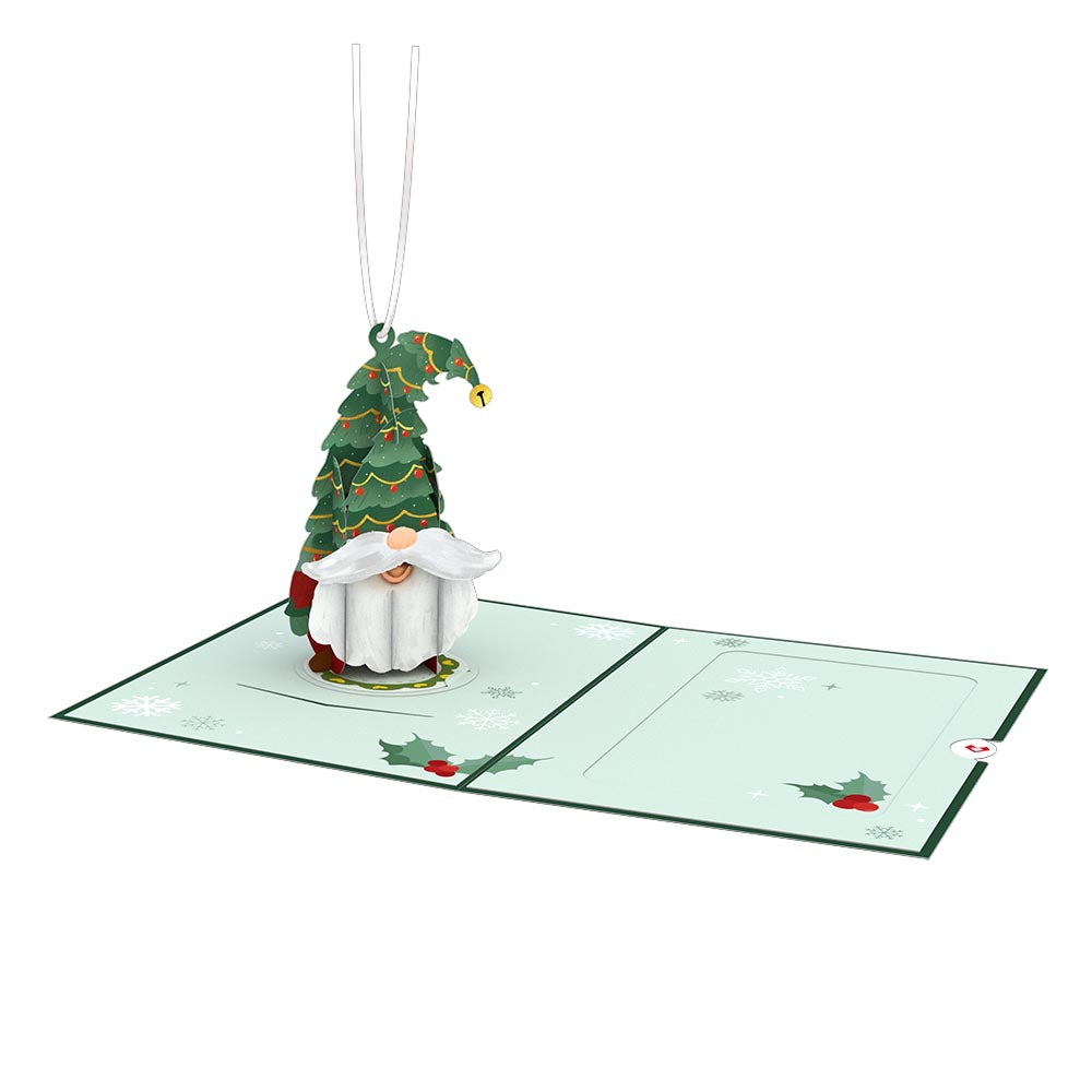 Gnoel Gnome Card with Ornament